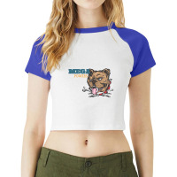 Overly Macho Memes Mega Powers Raglan Crop Top | Artistshot