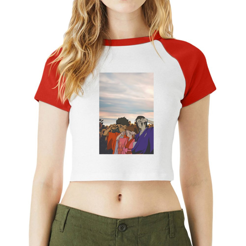 Samurai Champloo Raglan Crop Top by SUSANASAMUELS | Artistshot