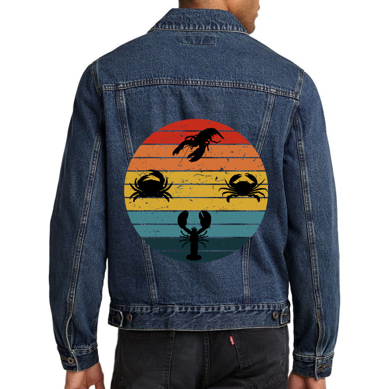 Crustacean Core Crustaceancore Aesthetic Crustacea Men Denim Jacket | Artistshot