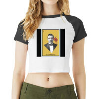 El Diablito (the Devil)   Lotería  Poster Raglan Crop Top | Artistshot