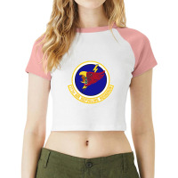 171st Air Refueling Squadron (u.s. Air Force) Raglan Crop Top | Artistshot