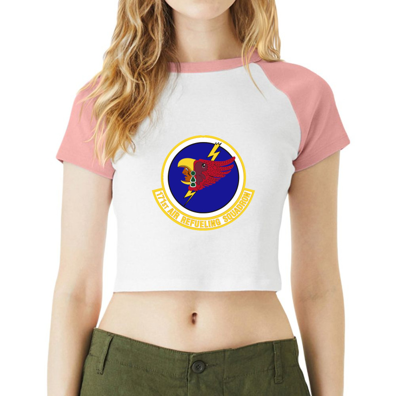 171st Air Refueling Squadron (u.s. Air Force) Raglan Crop Top by nourishnormally484 | Artistshot