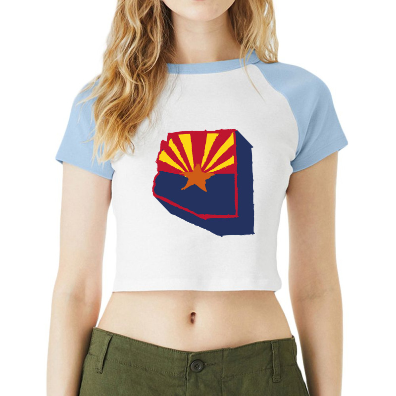 Arizona 04 Raglan Crop Top by stumbledfeatures425 | Artistshot