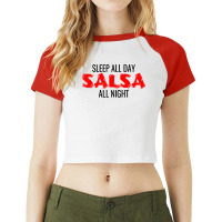 Salsa Dance Bachata Cumbia Merengue Latin Salsa Dancing T Shirt Raglan Crop Top | Artistshot