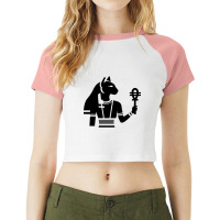 Bastet Sphynx Goddess Of Cats Ancient Egypt Raglan Crop Top | Artistshot