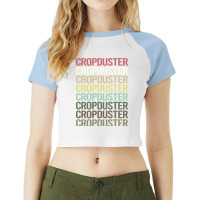 Colorful Text Crop Duster Raglan Crop Top | Artistshot