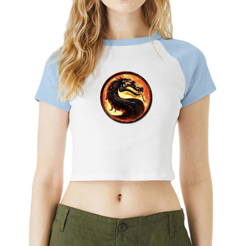 Fighting Kombat Game Raglan Crop Top by JerrodWalczynski | Artistshot