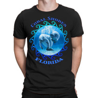 Coral Shores Florida Vacation Swimming Manatees T-shirt | Artistshot