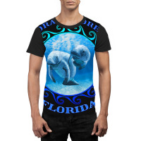 Coral Shores Florida Vacation Swimming Manatees Graphic T-shirt | Artistshot