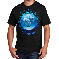 Coral Shores Florida Vacation Swimming Manatees Basic T-shirt | Artistshot