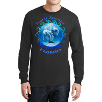 Coral Shores Florida Vacation Swimming Manatees Long Sleeve Shirts | Artistshot