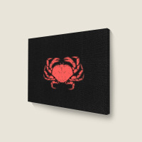 Crab Crustacean Landscape Canvas Print | Artistshot