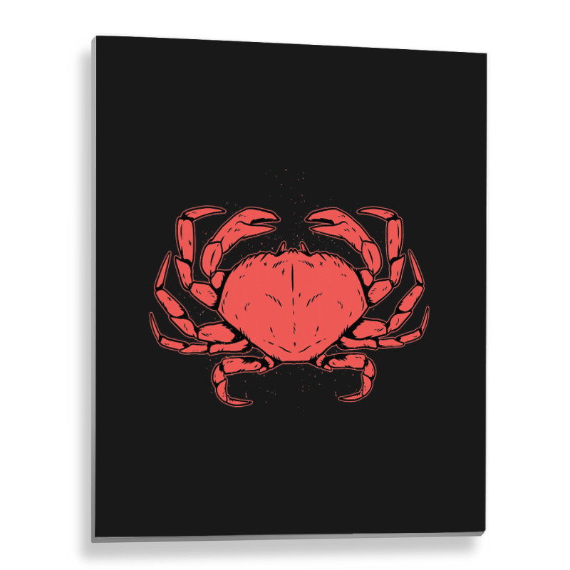 Crab Crustacean Metal Print Vertical | Artistshot