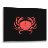 Crab Crustacean Metal Print Horizontal | Artistshot