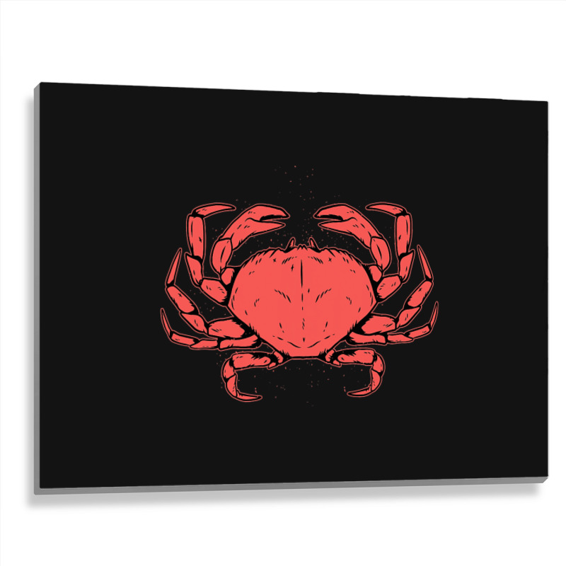 Crab Crustacean Metal Print Horizontal | Artistshot