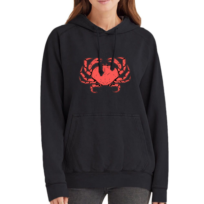 Crab Crustacean Vintage Hoodie | Artistshot