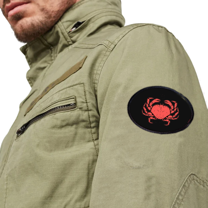 Crab Crustacean Oval Patch | Artistshot