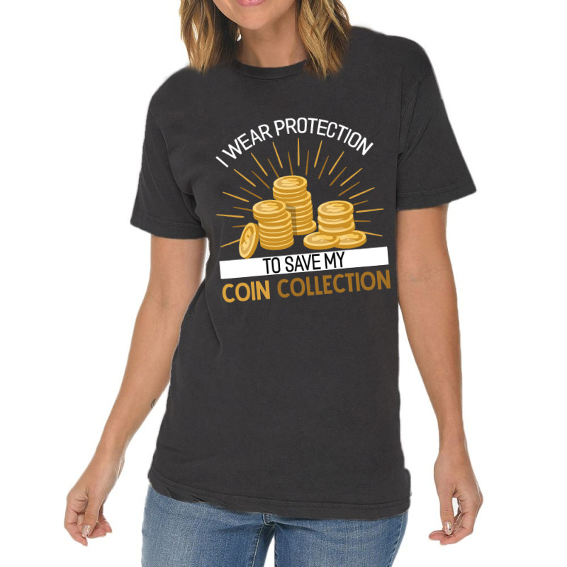 Coin Collector Numismatics Rare Coins Coin Lover N Vintage T-Shirt by Enjoyby | Artistshot