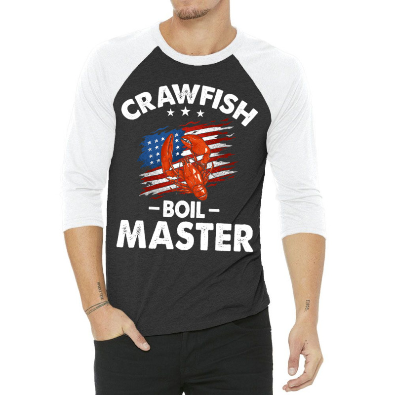 Crawfish Boil Master 2crawfish Boiling Crab Mud Bu 3/4 Sleeve Shirt | Artistshot