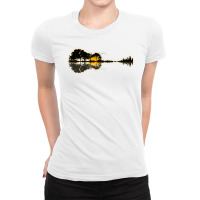 Nature Guitar Ladies Fitted T-shirt | Artistshot