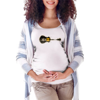 Nature Guitar Maternity Scoop Neck T-shirt | Artistshot