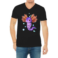 Cute Axolotl Salamander Bubble Girls Boys Kids V-neck Tee | Artistshot