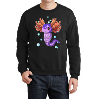 Cute Axolotl Salamander Bubble Girls Boys Kids Crewneck Sweatshirt | Artistshot