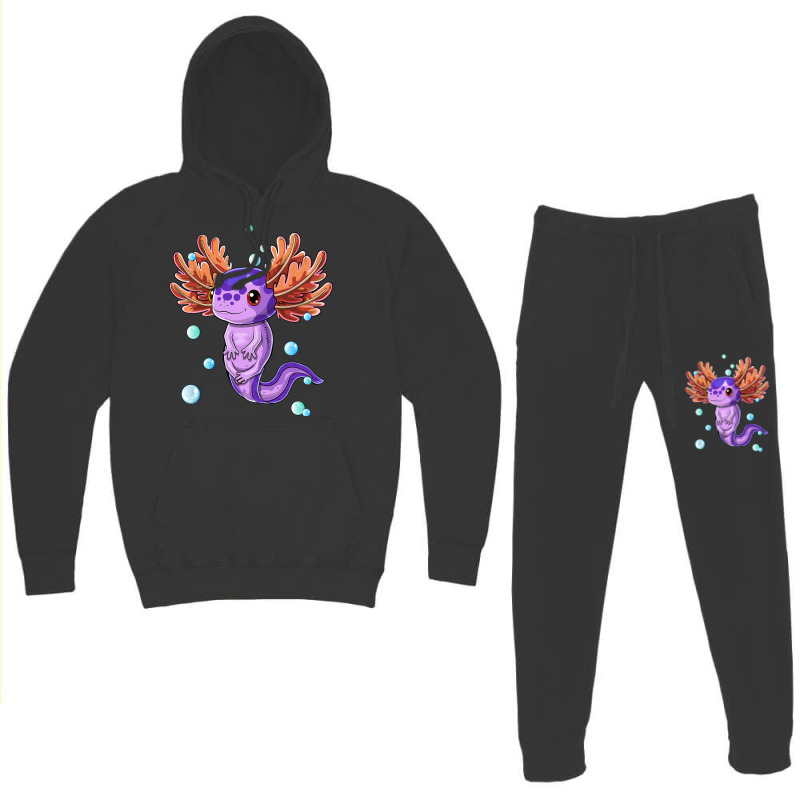 Cute Axolotl Salamander Bubble Girls Boys Kids Hoodie & Jogger Set | Artistshot