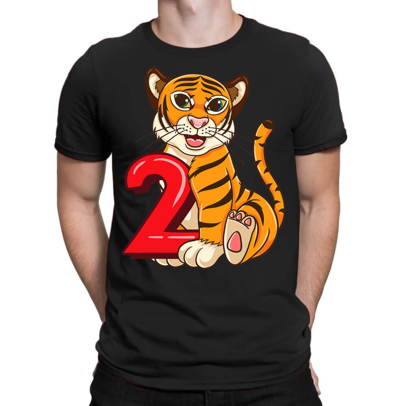 Birthday Tiger 2 Year Old T-shirt | Artistshot