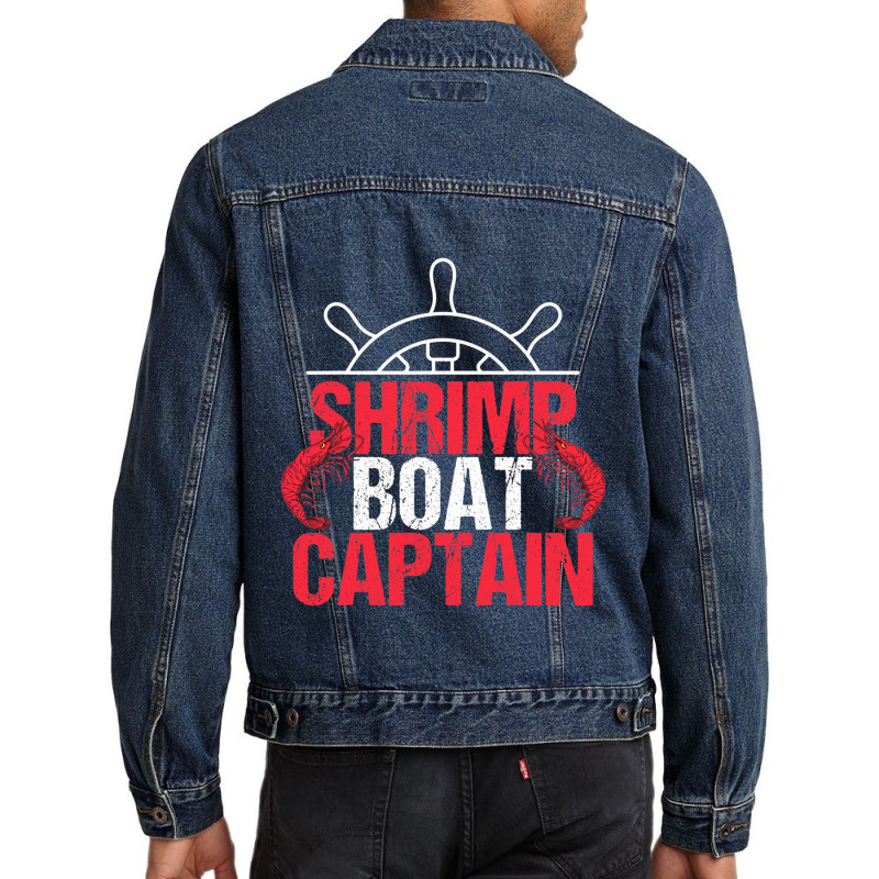 Captain And Catch Shrimp Men Denim Jacket | Artistshot