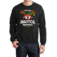 Christmas Pjs Analytical Xmas Reindeer Matching Crewneck Sweatshirt | Artistshot