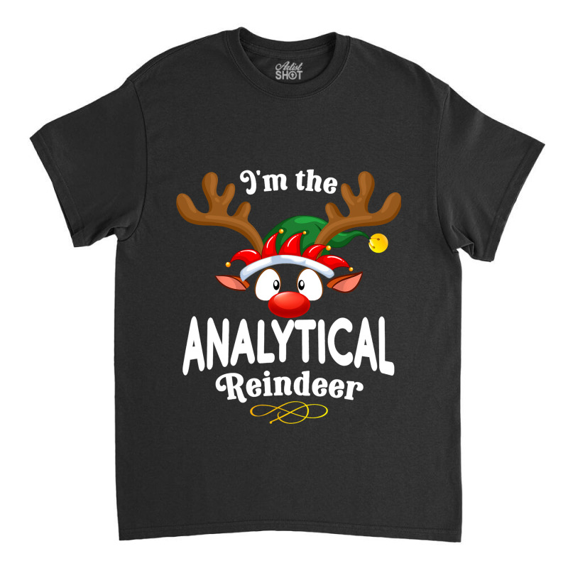 Christmas Pjs Analytical Xmas Reindeer Matching Classic T-shirt | Artistshot