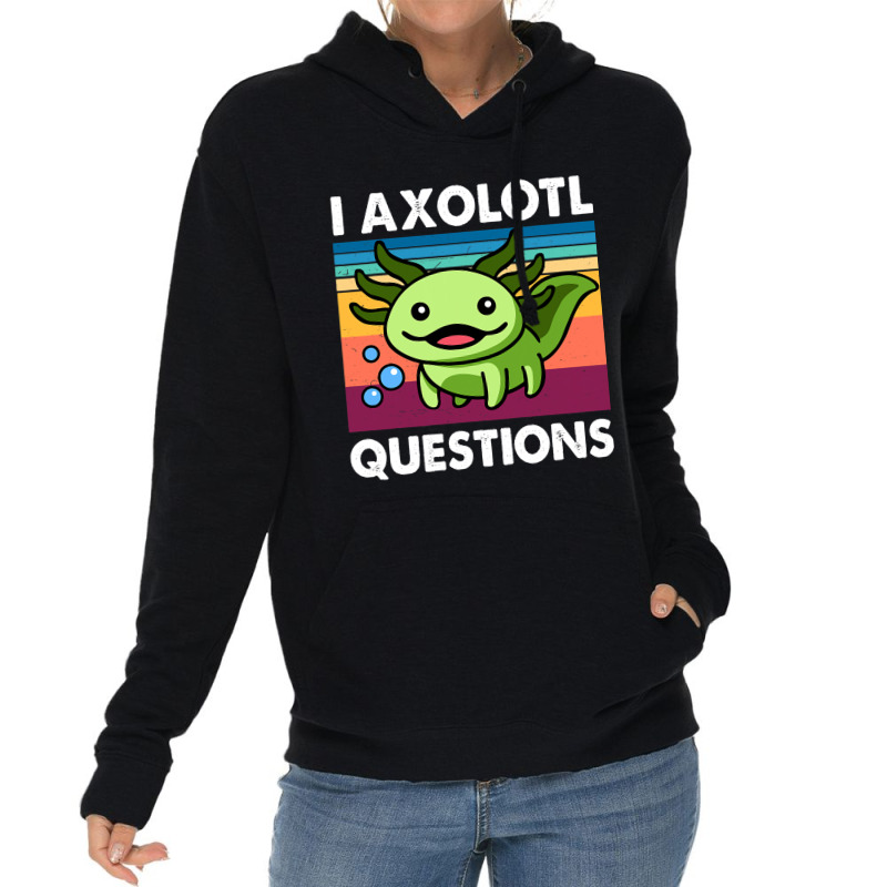 Cute Axolotl Shirt Funny I Axolotl Questions Salam Lightweight Hoodie | Artistshot