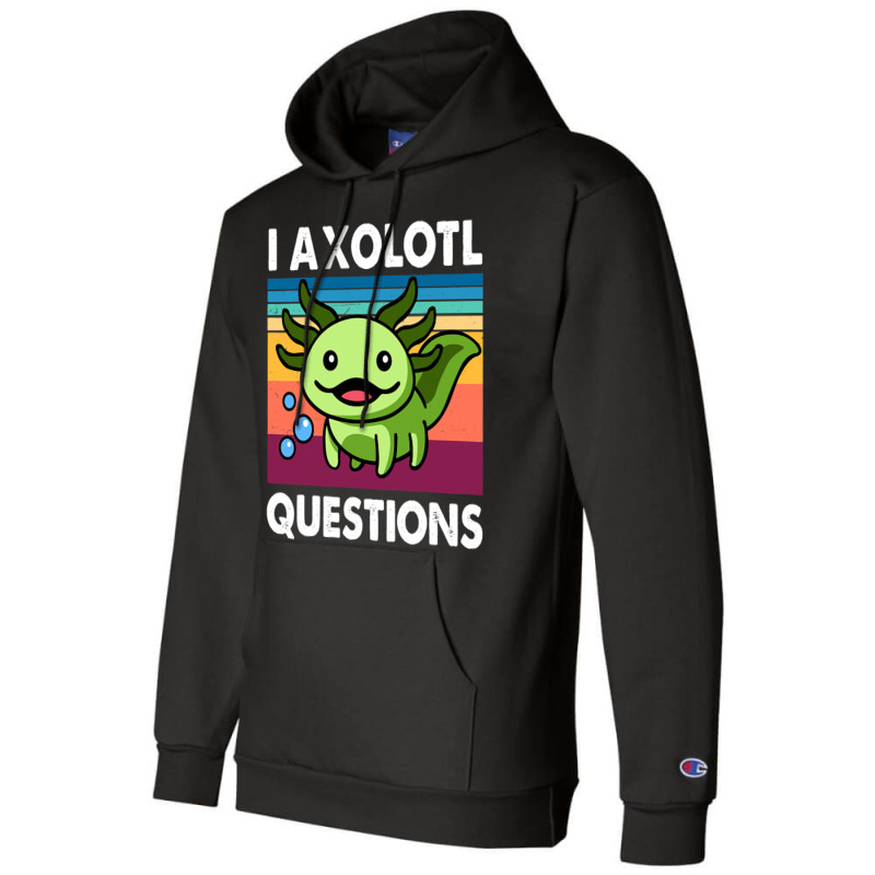 Cute Axolotl Shirt Funny I Axolotl Questions Salam Champion Hoodie | Artistshot