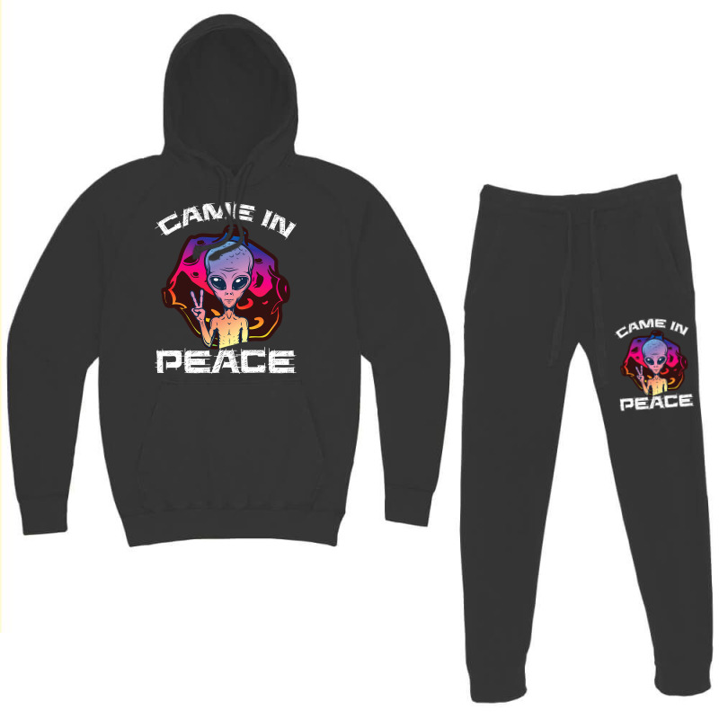 Came In Peace Ufo Abduction Alien Conspiracy Ufolo Hoodie & Jogger Set | Artistshot