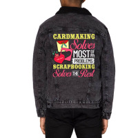 Cardmaking Card Maker Stamps Dies Crafting 2 Unisex Sherpa-lined Denim Jacket | Artistshot