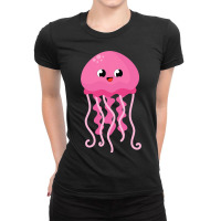 Childrens Cardboard Kawaii Jellyfish Clothing Medu Ladies Fitted T-shirt | Artistshot