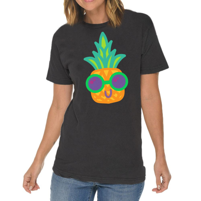 Tropical Fruit T  Shirt Pineapple At Sea T  Shirt Vintage T-shirt | Artistshot