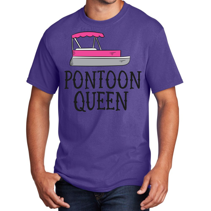 Funny Pontoon Queen Girl Boat Pontoon Sweatshirt Basic T-shirt | Artistshot