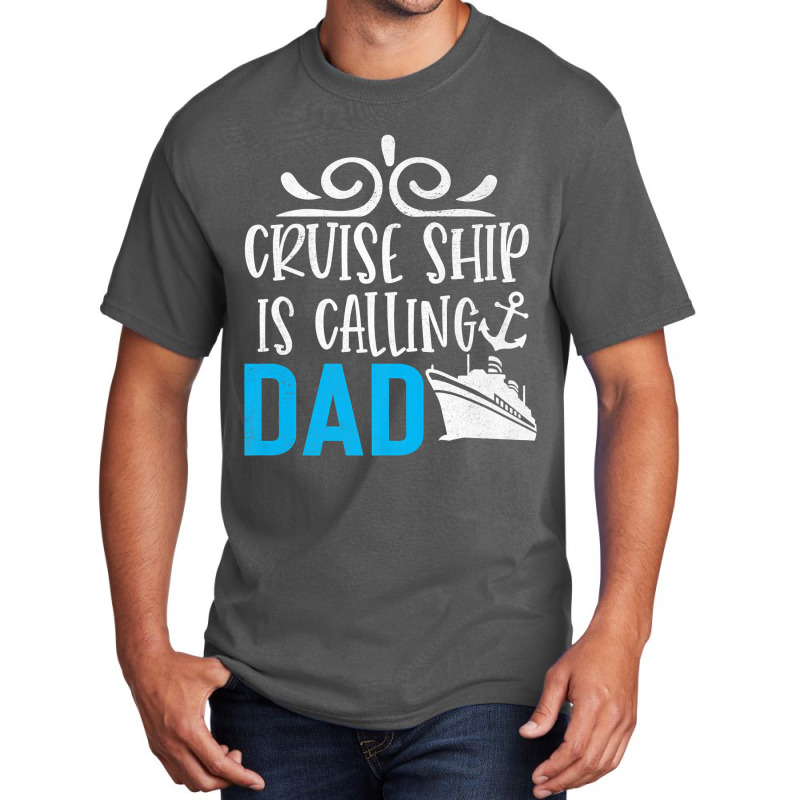 Ship Cruise Vacation Dad Family Cruising Trip Sailing Vintage Basic T-shirt | Artistshot