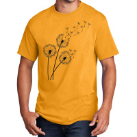 Mood Classy Dandelion Blowing Away In Wind Into The Sky T Shirt Basic T-shirt | Artistshot