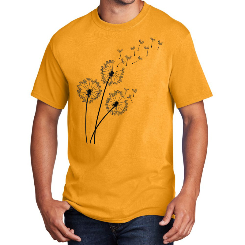 Mood Classy Dandelion Blowing Away In Wind Into The Sky T Shirt Basic T-shirt by pilusoekyokeln | Artistshot