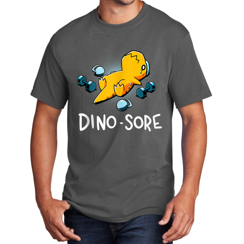 Dino Sore Shirt Funny Dinosaur Workout Gym Lifting Fitness Tank Top Basic T-shirt | Artistshot