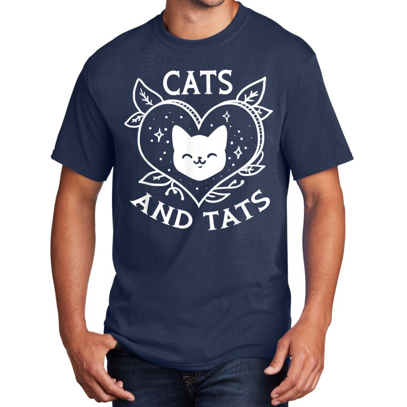 Funny Cats And Tats Product - Tattoo Art Design Gift Men Basic T-shirt | Artistshot