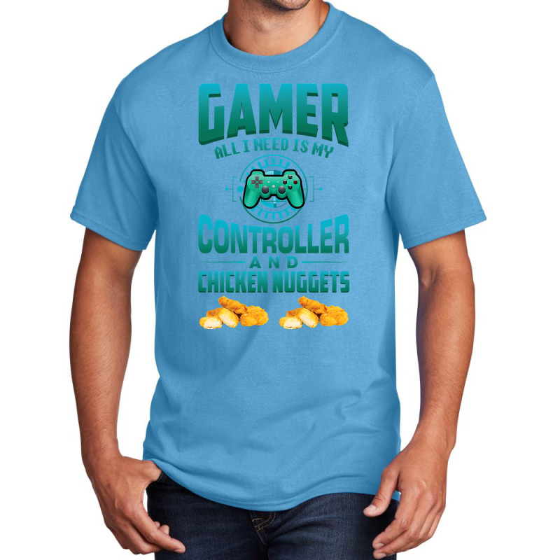 Gamer  For Kids Adults Video Games Chicken Nuggets Basic T-shirt | Artistshot