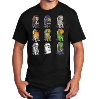 Gamer Halloween Skeleton Vampire Gaming Mummy Boys Kids Teen T Shirt Basic T-shirt | Artistshot