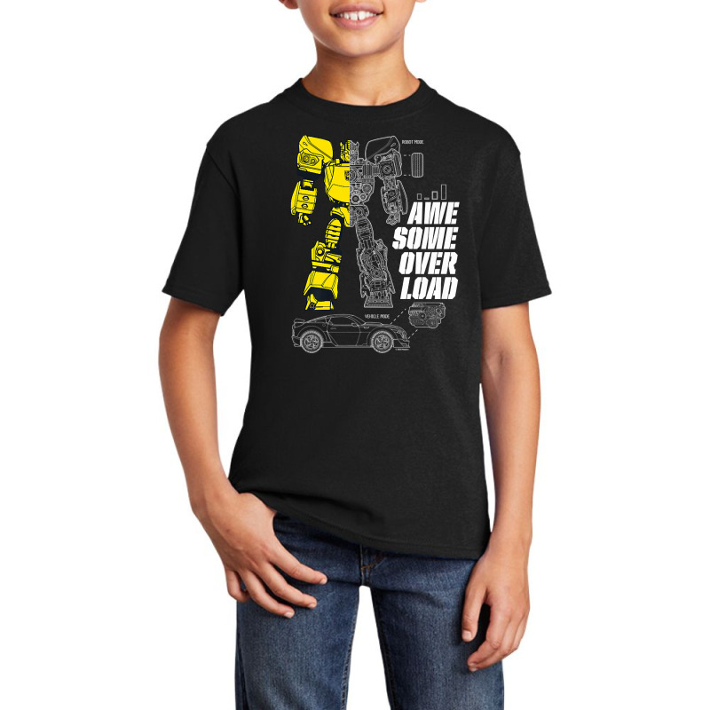 Transformers Bumblebee Awesome Overload Split Premium T Shirt Basic Youth T-shirt by liobuthieleb3 | Artistshot