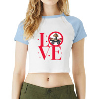 Dachshund Love-zlknc Raglan Crop Top | Artistshot