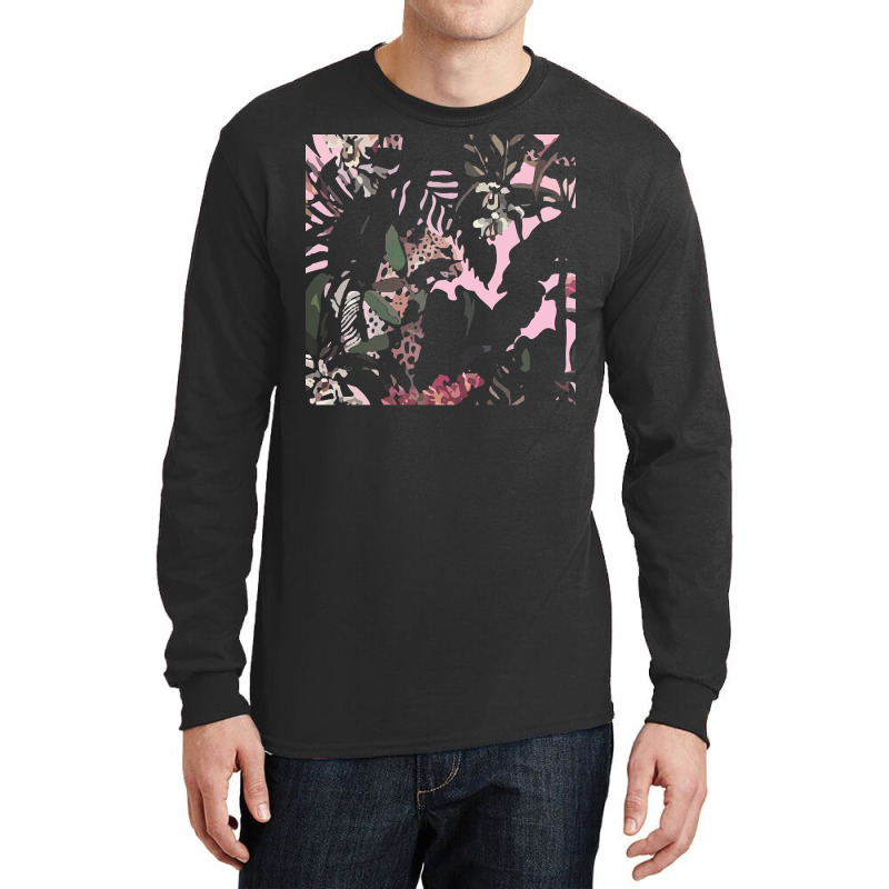 Tropical T  Shirt Tropical Bright Shrimp Flower T  Shirt Long Sleeve Shirts | Artistshot