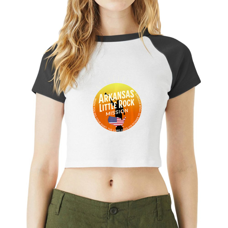 Arkansas Little Rock Mormon Lds Mission Missionary Gift Premium Raglan Crop Top by BarryGreen | Artistshot